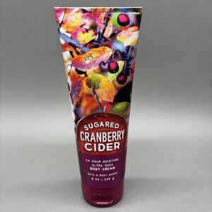 Bath & Body Works Sugared Cranberry Cider Body Cream 8 oz Ultra Shea 24 hr